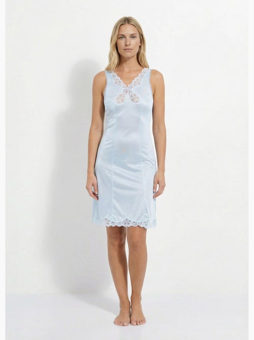 Vestido lencero de malla satinada 100 cm - Afibel - Kiabi Vestido lencero de malla satinada 100 cm - Afibel - Kiabi