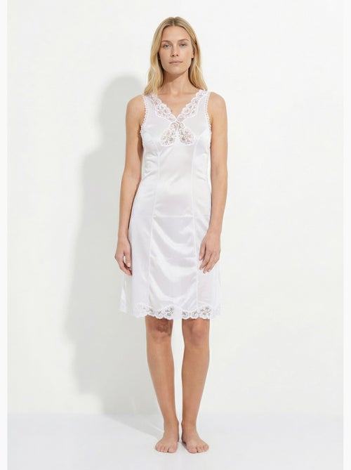 Vestido lencero de malla satinada 100 cm - Afibel - Kiabi