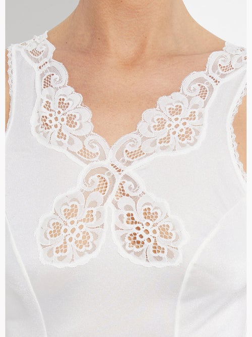 Vestido lencero de malla satinada 90 cm - Afibel - Kiabi