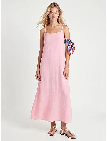 Vestido lencero midi de popelina de algodón istanbul