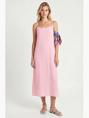 Vestido lencero midi de popelina de algodón istanbul