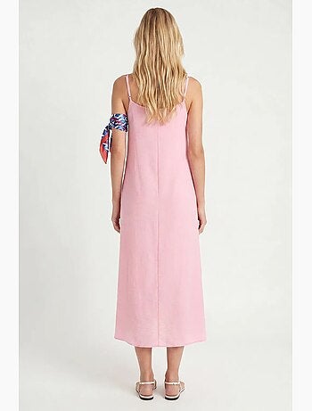 Vestido lencero midi de popelina de algodón istanbul