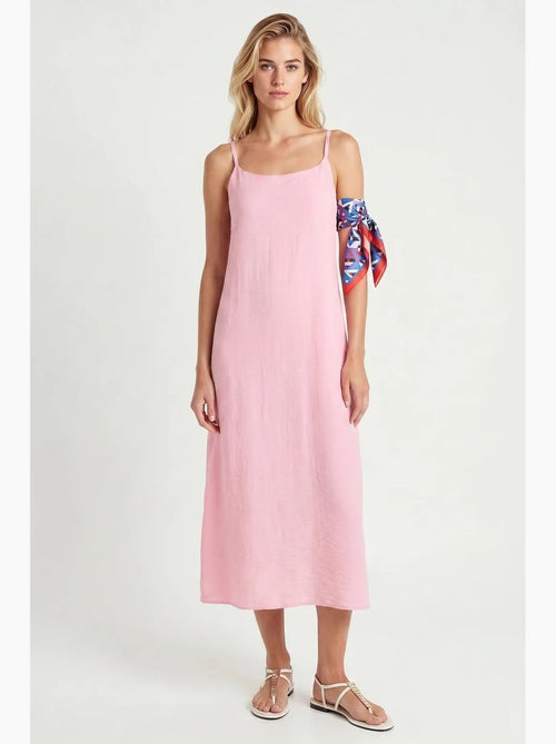 Vestido lencero midi de popelina de algodón istanbul - Kiabi