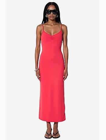 Vestido lencero midi sin mangas busem