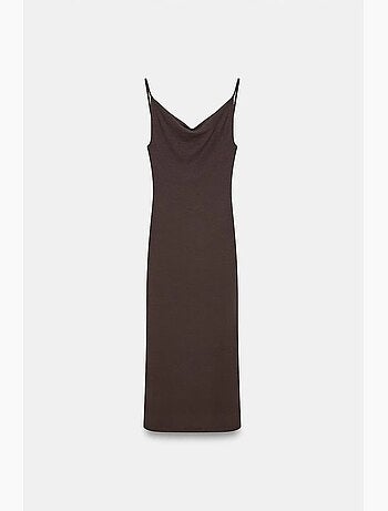 Vestido lencero midi sin mangas dilvin