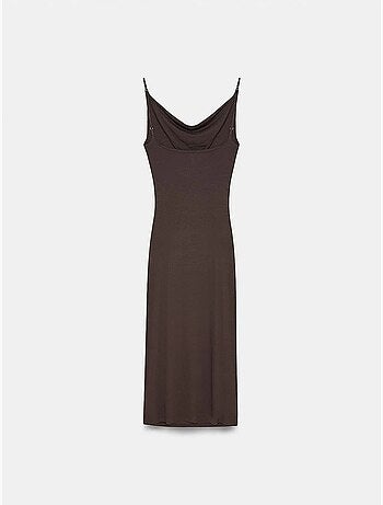 Vestido lencero midi sin mangas dilvin