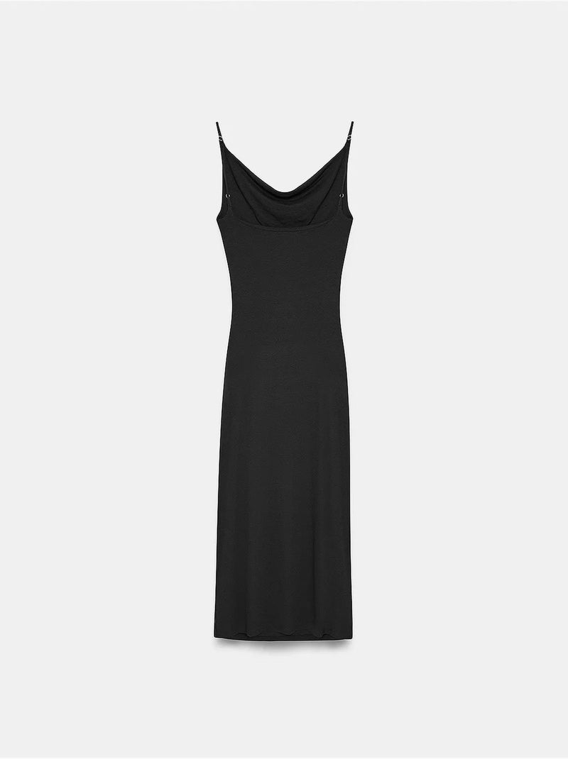 Vestido lencero midi sin mangas dilvin Negro - Kiabi