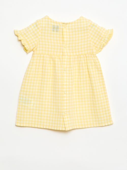 Vestido ligero con mangas cortas con volantes - Kiabi