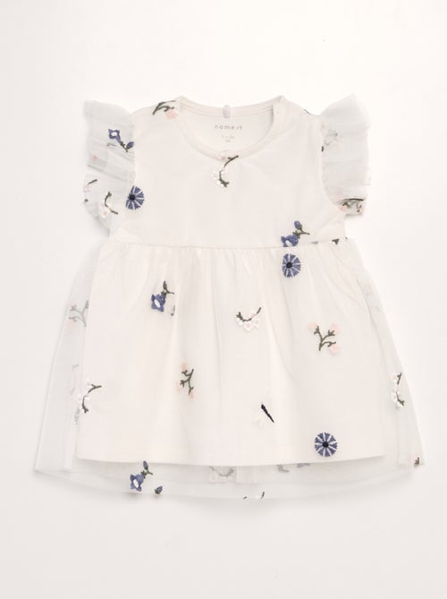 Vestido ligero de tul - Kiabi