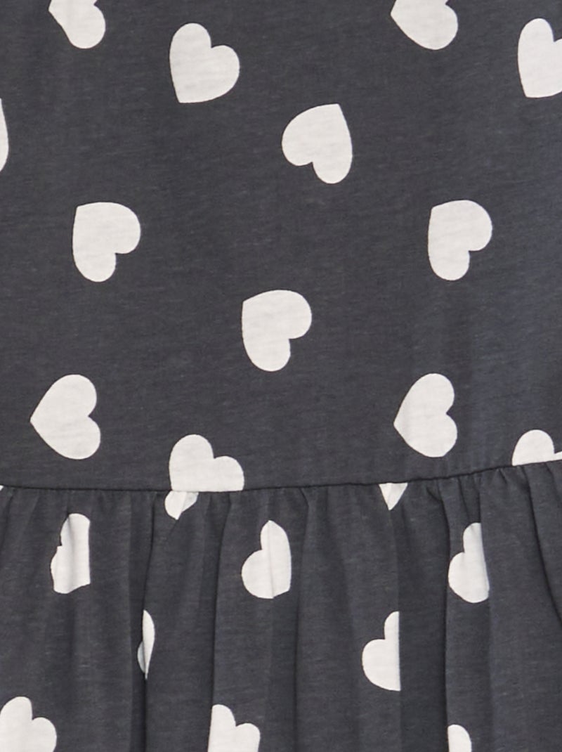 Vestido ligero estampado NEGRO - Kiabi