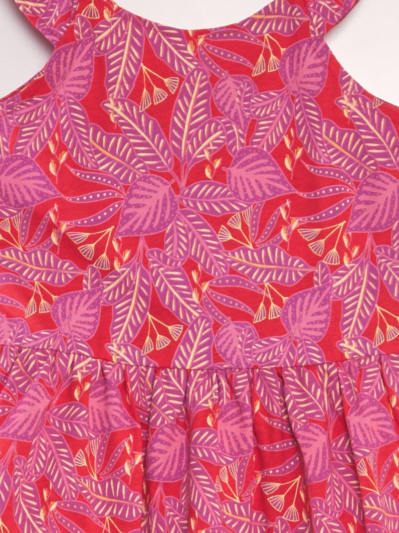 Vestido ligero estampado ROJO - Kiabi