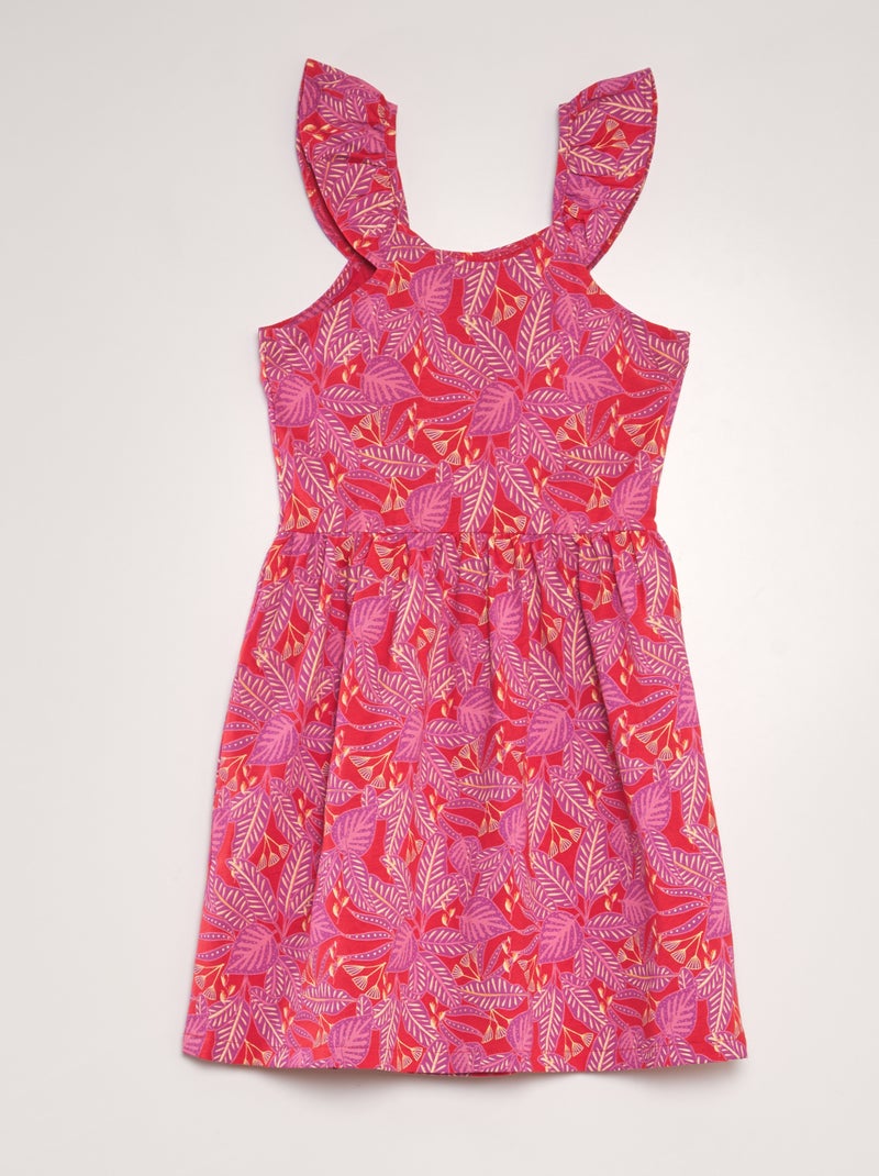 Vestido ligero estampado ROJO - Kiabi
