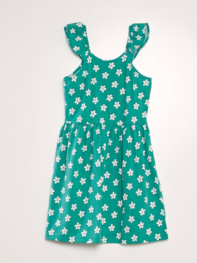 Vestido ligero estampado VERDE - Kiabi