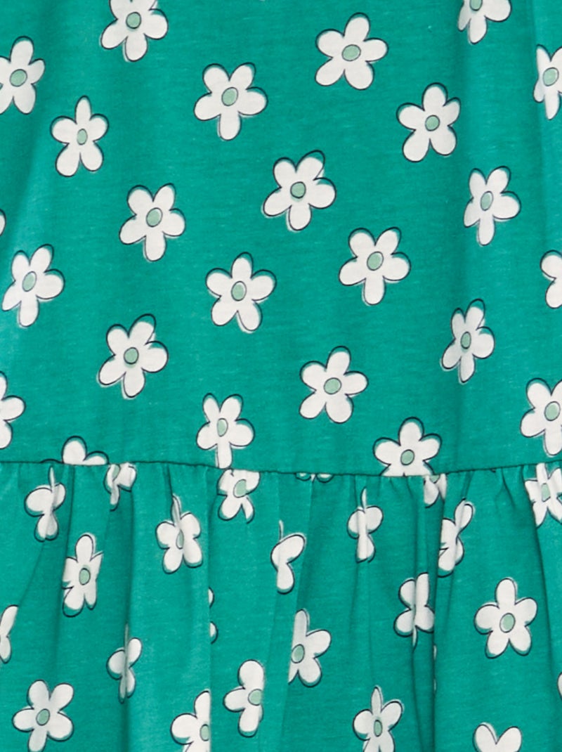 Vestido ligero estampado VERDE - Kiabi