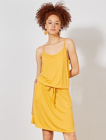 Vestido ligero liso - Kiabi