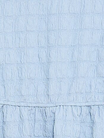 Vestido ligero liso de manga corta