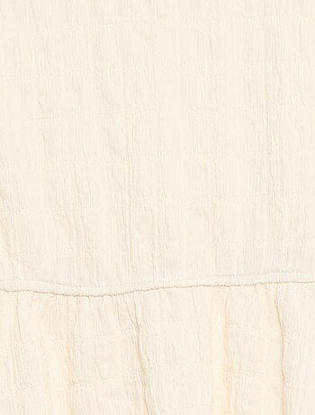 Vestido ligero liso de manga corta