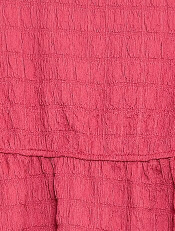 Vestido ligero liso de manga corta