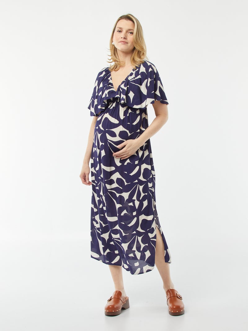 Vestido ligero premamá Azul - Kiabi