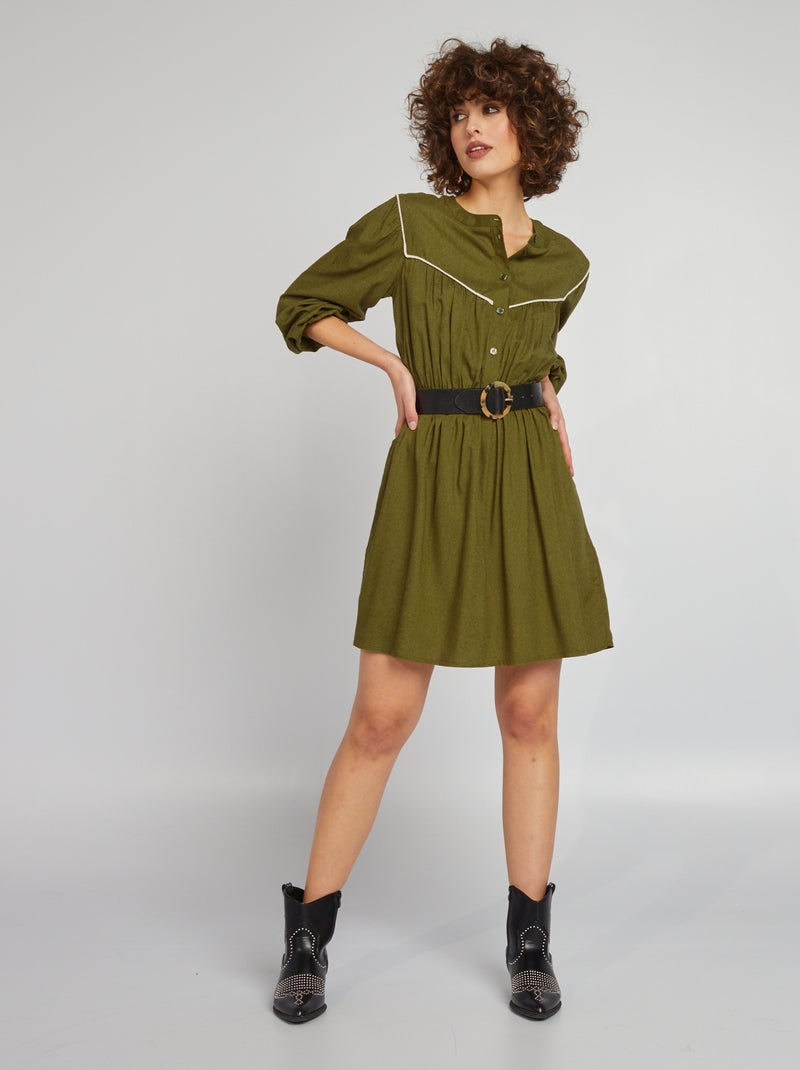 Vestido ligero VERDE - Kiabi