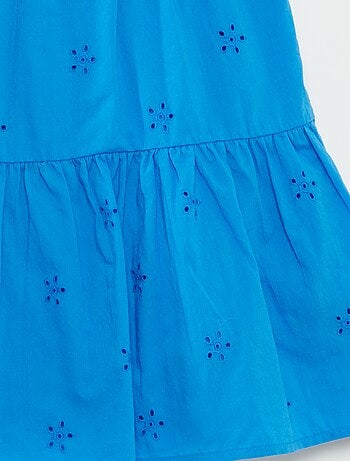 Vestido liso con tirantes trenzados