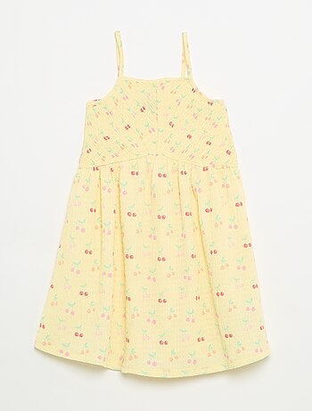 Vestido liso de tirantes finos