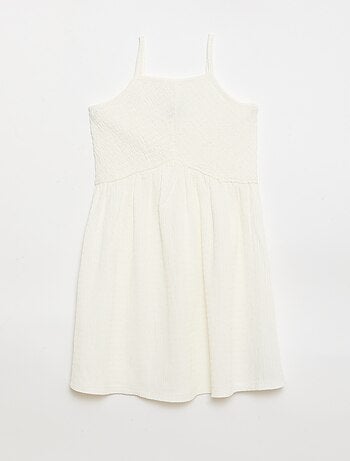 Vestido liso de tirantes finos