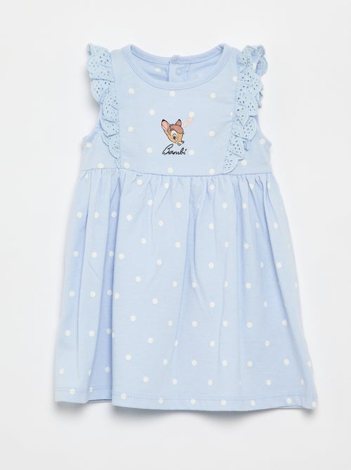 Vestido liso 'Disney' sin mangas con volante en el canesú - Kiabi