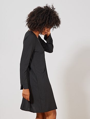 Vestido liso elástico - Kiabi