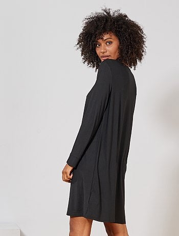 Vestido liso elástico - Kiabi