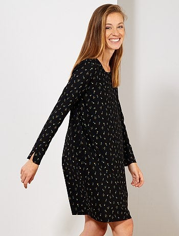 Vestido liso elástico - Kiabi