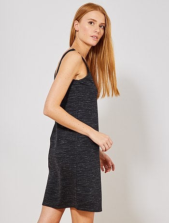 Vestido liso largo sin mangas - Kiabi