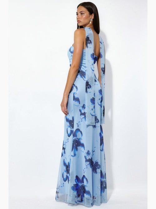 Vestido maxi ajustado con flores y sin tirantes hiccup - Kiabi Vestido maxi ajustado con flores y sin tirantes hiccup - Kiabi