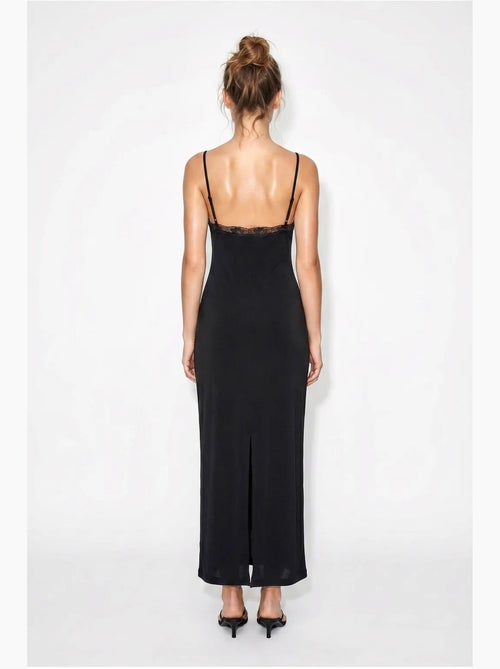 Vestido maxi ajustado de encaje lucci - Kiabi