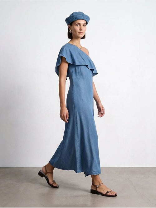 Vestido maxi asimétrico de una manga dilvin - Kiabi Vestido maxi asimétrico de una manga dilvin - Kiabi