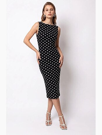 Vestido maxi de algodón mixray