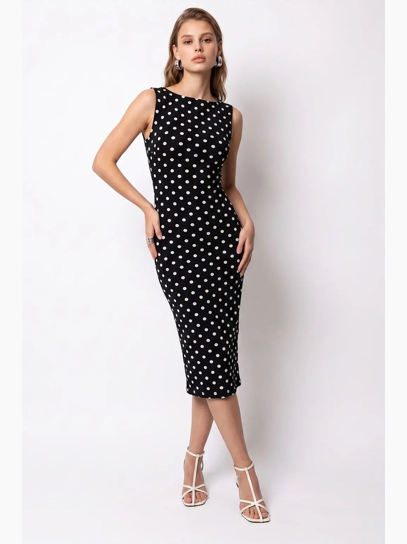 Vestido maxi de algodón mixray Negro - Kiabi