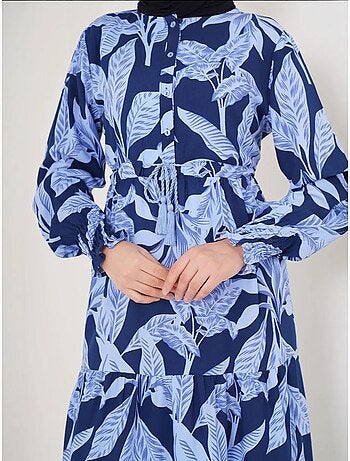 Vestido maxi de crepé de viscosa floral bdart