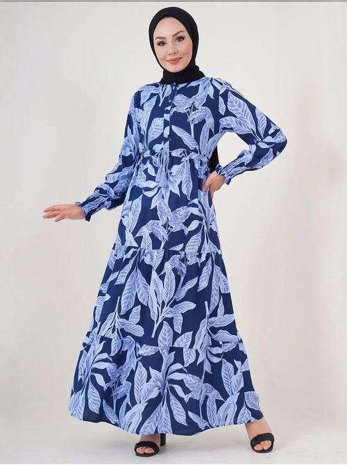 Vestido maxi de crepé de viscosa floral bdart - Kiabi Vestido maxi de crepé de viscosa floral bdart - Kiabi