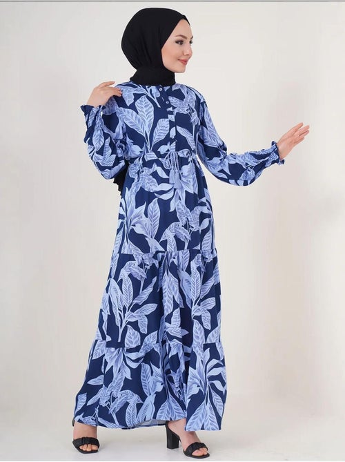 Vestido maxi de crepé de viscosa floral bdart - Kiabi Vestido maxi de crepé de viscosa floral bdart - Kiabi
