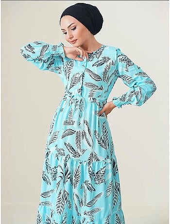 Vestido maxi de crepé de viscosa floral bdart
