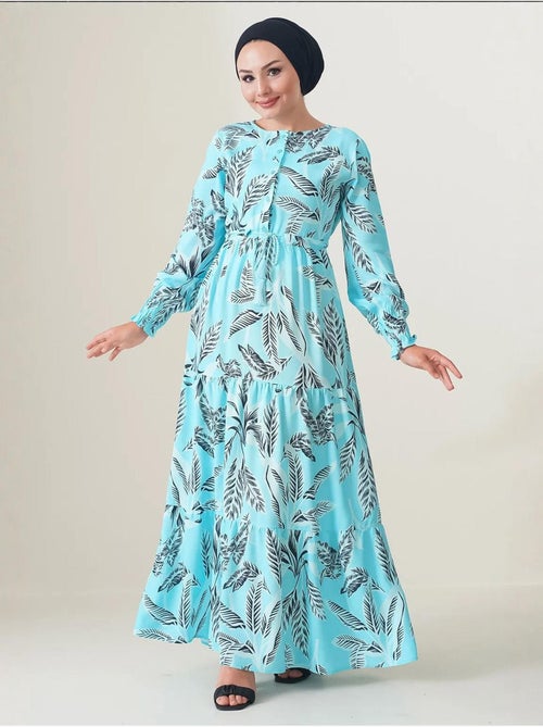 Vestido maxi de crepé de viscosa floral bdart - Kiabi Vestido maxi de crepé de viscosa floral bdart - Kiabi