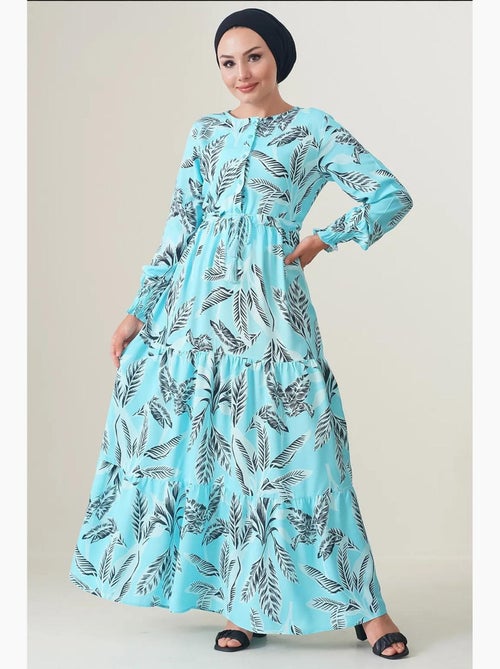 Vestido maxi de crepé de viscosa floral bdart - Kiabi Vestido maxi de crepé de viscosa floral bdart - Kiabi