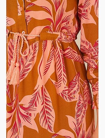 Vestido maxi de crepé de viscosa floral bdart