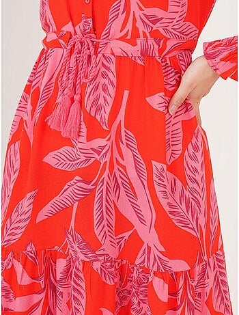 Vestido maxi de crepé de viscosa floral bdart
