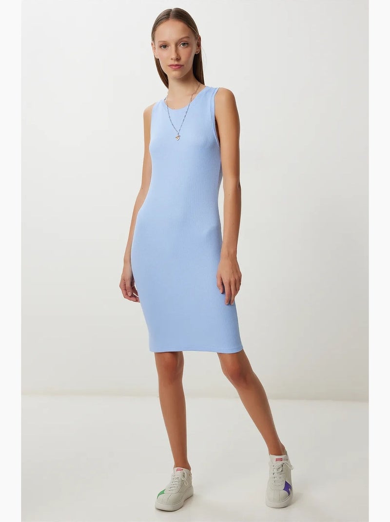 Vestido maxi de modal y algodón istanbul Azul zafiro - Kiabi