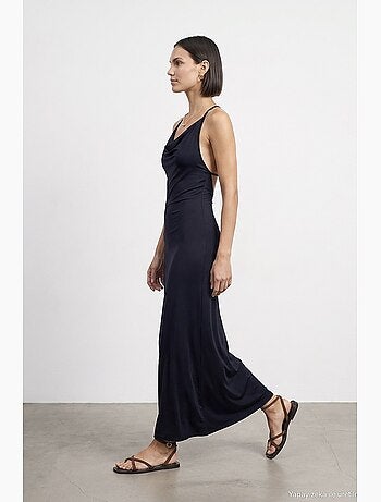 Vestido maxi de viscosa dilvin
