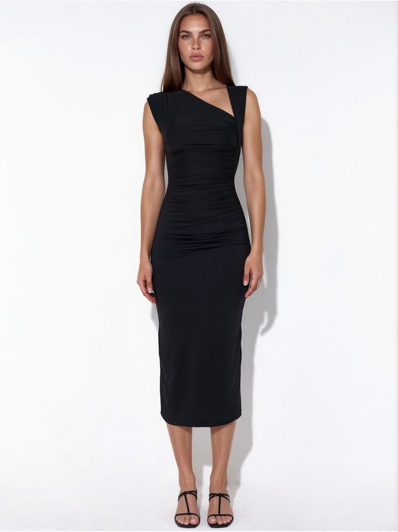 Vestido maxi sin mangas busem Negro - Kiabi