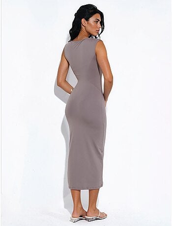 Vestido maxi sin mangas busem