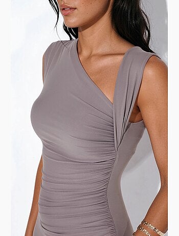 Vestido maxi sin mangas busem